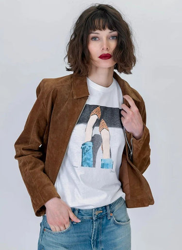 Cpress 5th Avenue Mushie Tee in Worn White