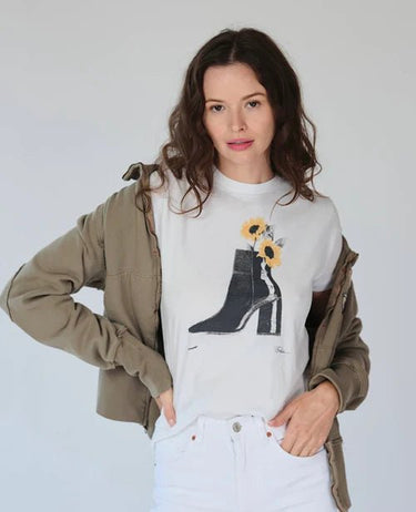 Cpress Studio Growing Mushie Tee in White - Estilo Boutique