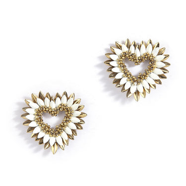 Deepa Gurnani Emerson Earrings - Ivory - Estilo Boutique
