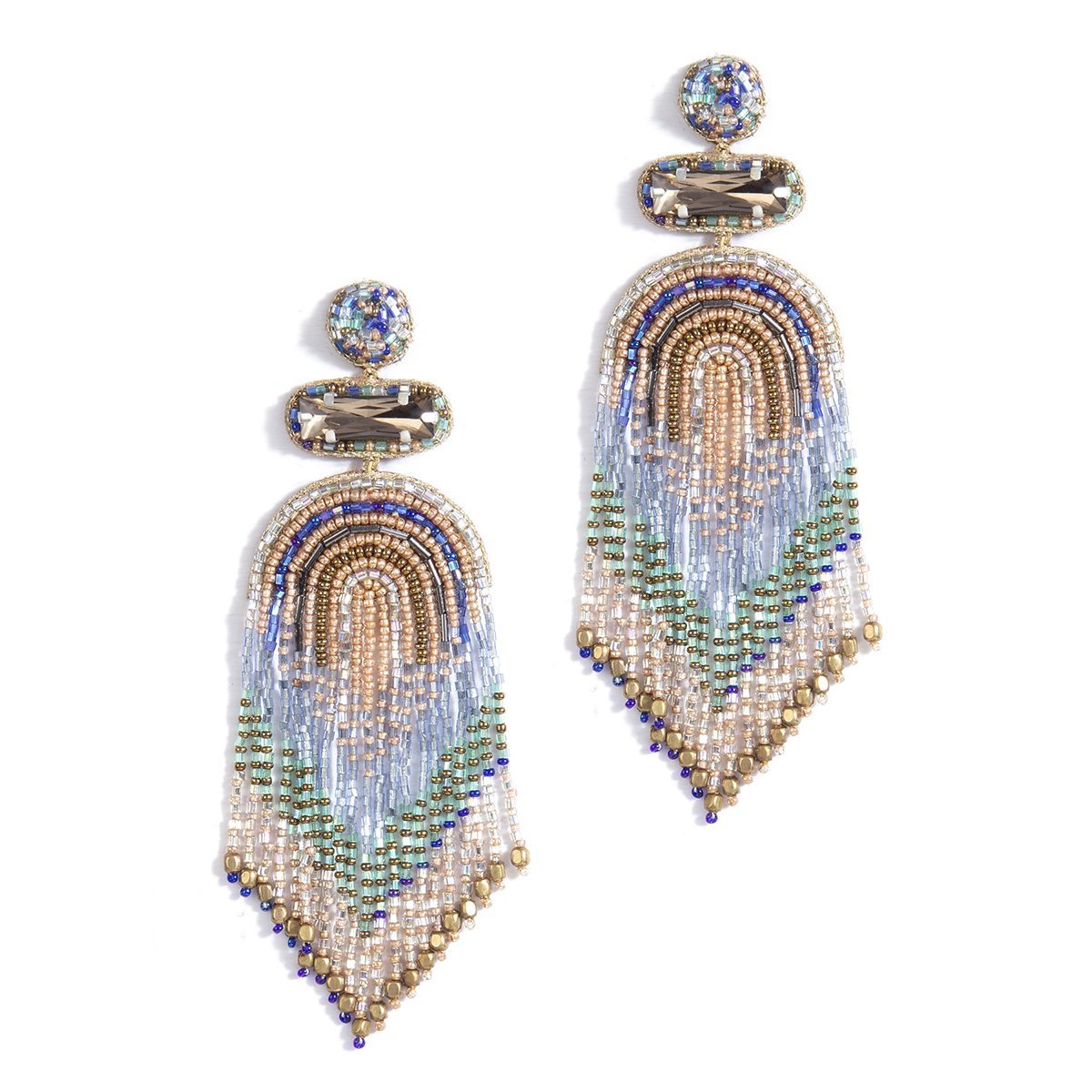Deepa Gurnani Ishana Earrings - Blue - Estilo Boutique