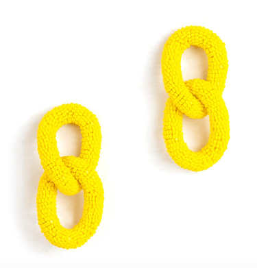 Deepa Gurnani Loulou earrings in Yellow - Estilo Boutique