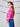 Design History Girl Long Sleeve Top in Plenty Pink Combo