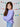 Design History Girl Long Sleeve Top in Purple Haze