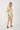 Dress To Beige Folhar Cut-Out Linen Mini Dress in Ivory