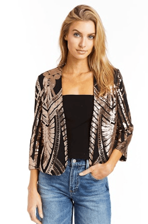 Drew Kiera Jacket in Copper - Estilo Boutique