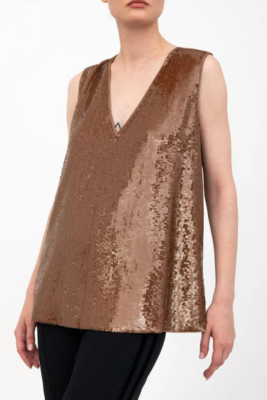 Elaine Kim Ariana V Neck Shell Top - Estilo Boutique