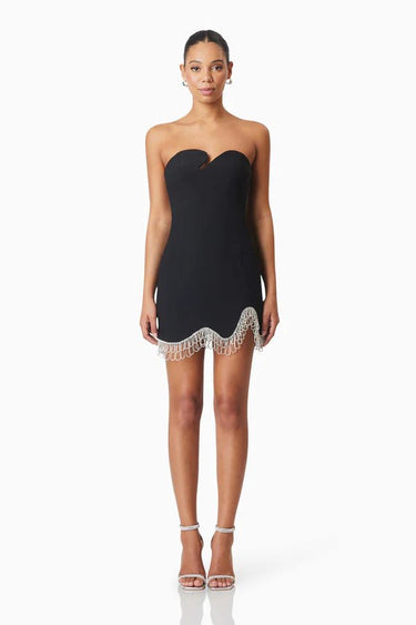 Elliatt Delia Party Mini Dress in Black - Estilo Boutique