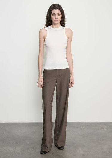 Enza Costa Cashmere Rib Tank in Off White