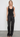 Enza Costa Military Rib Crop Tank in Black