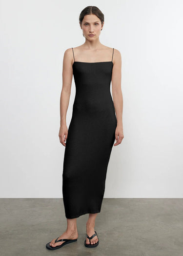 Enza Costa Silk Knit Essential Strappy Dress - Estilo Boutique