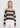 Enza Costa Stripe Linen Bateau Sweater in Black Oatmeal