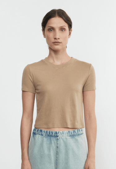 Enza Costa Supima Cotton Essential Perfect Cropped Shirt - Estilo Boutique