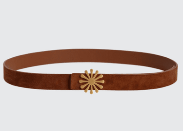 Esthera AMPM Suede Belt in Caramel