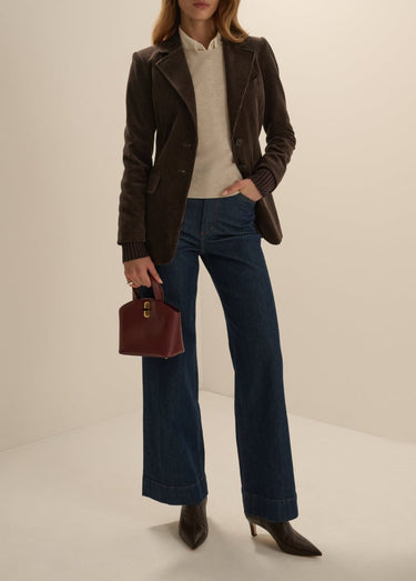Favorite Daughter The Cord City Blazer in Espresso