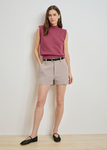 Favorite Daughter The Favorite Mini Short in Soft Taupe
