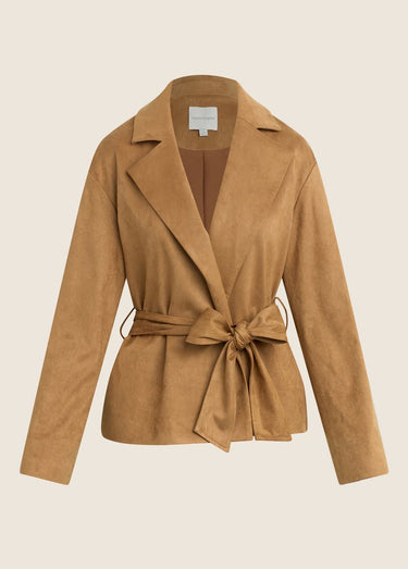 Favorite Daughter The Marina Wrap Coat in Camel
