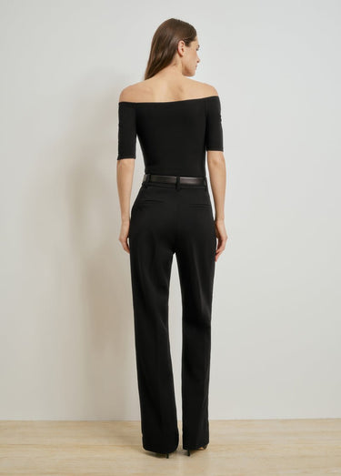 Favorite Daughter The Sara Half Sleeve Top in Black