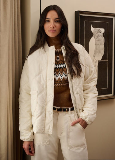 Favorite Daughter The Take a Stroll Jacket in Winter White