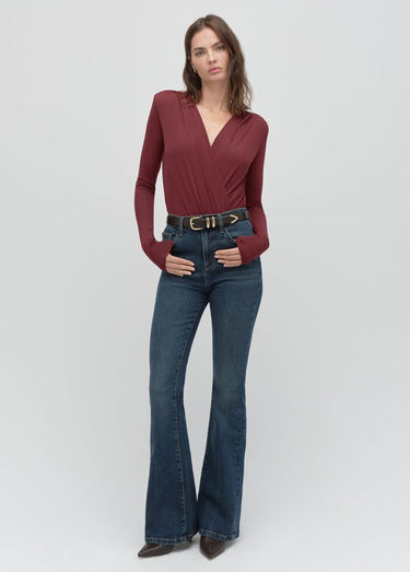 Favorite Daughter The Valentina Super High Rise Flare in Woodside