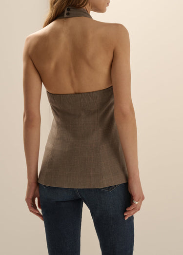 Favorite Daughter The Crossover Vest in Java Plaid