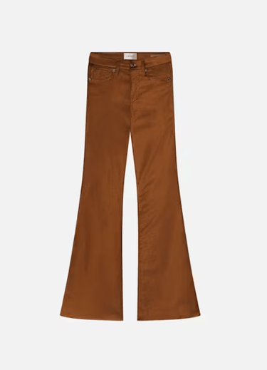 Frame Le High Flare Velvet in Bronze Velvet - Estilo Boutique