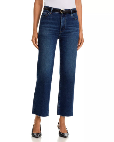 Frame Le Sleek Straight in Showdown Raw Fray