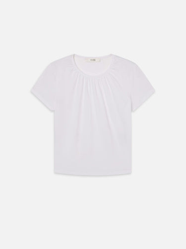 Frame The Gathered Tee in White - Estilo Boutique