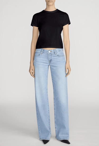 Frame The Gray in Dodger Offset Hem