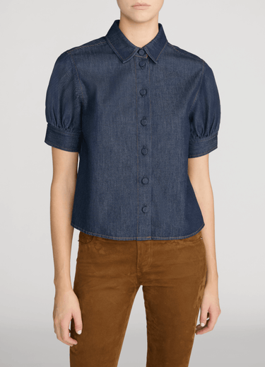 Frame The Poise Top in Rinse