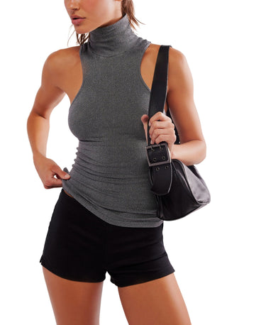 Free People Always Ready Seamless Tank in Black - Estilo Boutique