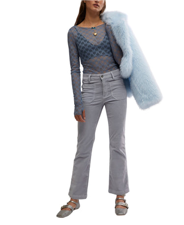 Free People High Time Kick Flare in Pearl Blue - Estilo Boutique