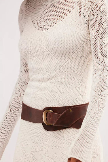 Free People Jericho Hip Belt in Dark Roast - Estilo Boutique