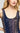 Generation Love Dina Stripe Sequin Bodysuit in Midnight