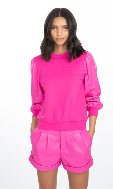 Generation Love Finley Vegan Leather Sweatshirt - Estilo Boutique