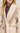 Generation Love Jenny Fringe Wool Coat in Soft Beige