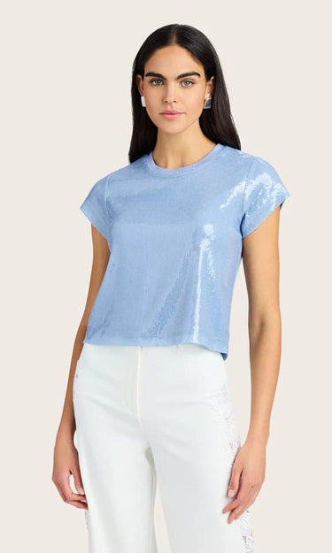 Generation Love Kai Sequin Top in Opal - Estilo Boutique