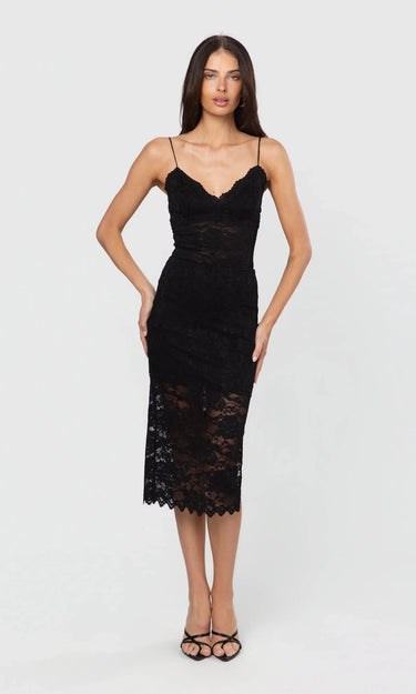 Generation Love Kiera Lace Skirt in Black