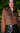 Generation Love Priya Leopard Burn-Out Blouse in Caramel Black