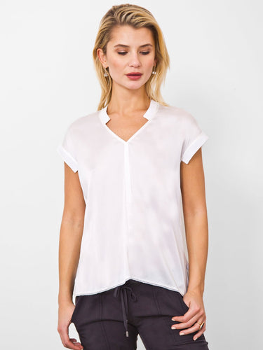 Go Silk Go Anytime Tee in White - Estilo Boutique