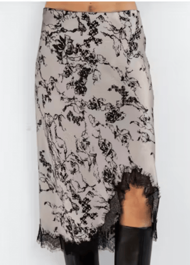 Go Silk Go Lacey Le Skirt in Lacey Vine