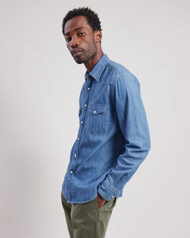 Hartford Phoenix Shirt in Indigo - Estilo Boutique