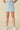 Hayden Girl Frayed Seam Detailed Denim Skirt in Light Denim