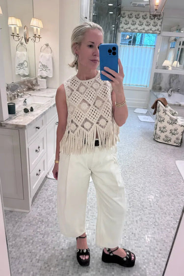 Hunter Bell Astor Top in Cream