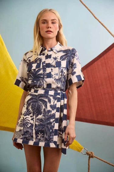 Hunter Bell Bay Skirt in Bermuda Toile