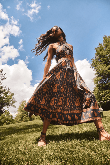 Hunter Bell Bellamy Dress in Glen Paisley