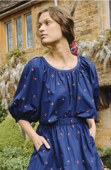 Hunter Bell Daisy Top in Ditsy Rose - Estilo Boutique