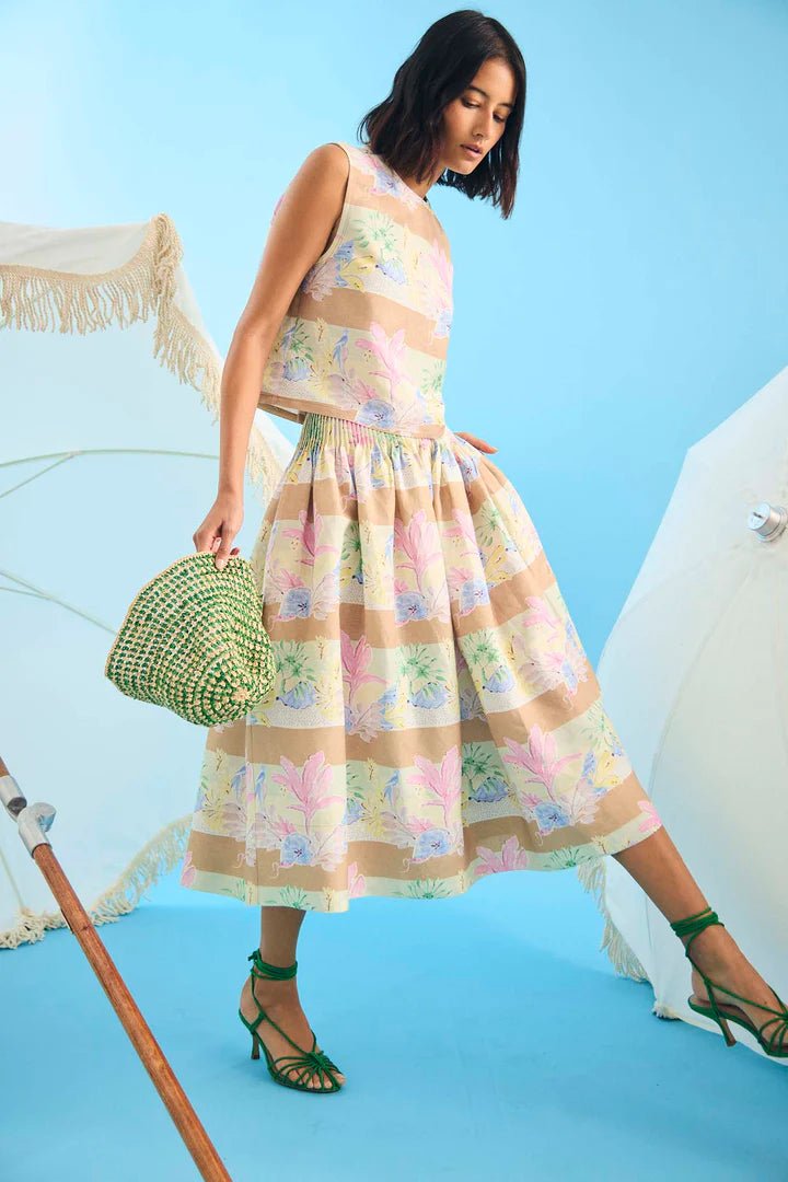 Hunter Bell Fallon Skirt in Pastel Paradise - Estilo Boutique