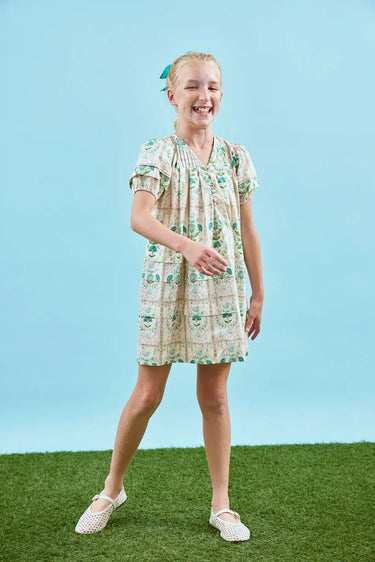 Hunter Bell Kids Jenkis Dress in Pink Trellis