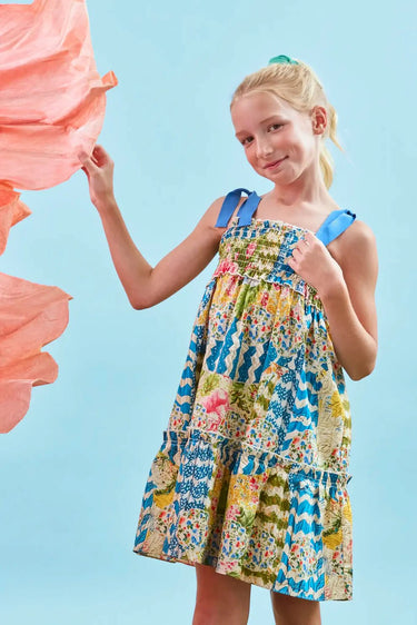 Hunter Bell Kids Reese Dress in Morning Glory