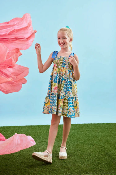 Hunter Bell Kids Reese Dress in Morning Glory
